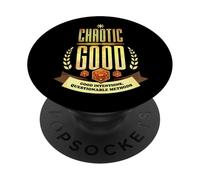 Chaotic Good D20 RPG Allineamento Gioco di ruolo Gamer TTRPG PopSockets PopGrip Adesivo