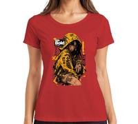 Chaoty Bold The Boy Techwear Japan Y2K - Maglietta da donna, Colore: rosso, L