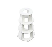 CHAOUYYZ 2-20 Pezzi 8 cm ~ 15 cm in Pvc Bianco, Regolatore Di Spessore per Soletta, Regolatore Di Spessore per Soletta in Cemento, Tubo Di Plastica/13Cm/20Pcs