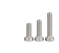 CHAOUYYZ 3-50 Pezzi M2/M2,5/M3/M4/M5/M6/M8/M10 304 A2-70 Acciaio Inox Din7984 Vite a Testa Esagonale con Esagono Incassato, Sottile, a Basso Profilo, a Brugola/Stainless Steel 304/25Mm_M4 10Pcs