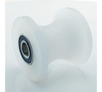 CHAOUYYZ 304 Puleggia con Cuscinetto a Rulli in Nylon a Forma Di U, Ruota Di Scorrimento in Polipropilene Pp, Puleggia Fissa, Cavo, Linea Di Sospensione, Ruota/10-20Mm Without Rod