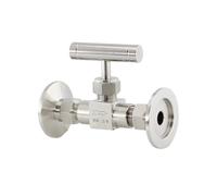 CHAOUYYZ Kf16 Kf25 Kf40 Vacuum Precision Control Valve Stainless Steel Micro-Control Valve Needle 304 Stainless Flow Control Stop Valve/Kf40