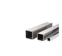 CHAOUYYZ Lunghezza 500 Mm, Staffa per Tubo Quadrato in Acciaio Inox 304, Tubo Rettangolare, Tubo Industriale in Acciaio Inox, Tubo Piatto, Taglio/Color/15 * 15 * 1Mm 2Pcs