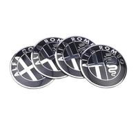 CHAOWEIFB 4 Pezzi Auto Ruota Centro Coprimozzi Adesivi per Alfa Romeo Stelvio 2022-, Tappi Coprimozzo Adesivo Cerchioni Mozzo Badge Accessori Tuning,B-60mm