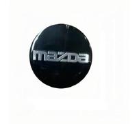 CHAOWEIFB 4 Pezzi Auto Ruota Centro Coprimozzi Adesivi per Mazda 3 IV Sedan 2019-2024, Tappi Coprimozzo Adesivo Cerchioni Mozzo Badge Accessori Tuning,Black C-60MM