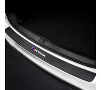 CHAOWEIFB Protezione Paraurti Posteriore Auto per Skoda Octavia 5E 5 Doors 2013-2017 & 2017-, Fibra di Carbonio Protettore del Bagagliai Adesivi Banda di Protezione