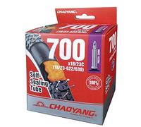 CHAOYANG 48mm, Inner Tube 700x25-32 Self Repairing Presta Valve Unisex Adulto, Nero