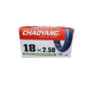 CHAOYANG, CAMERA D'ARIA 18X2.30/2.50 BICI ELETTRICA VALVOLA CURVA Unisex adulto, Nero, 0