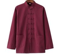 Chaoyilian Cinese Tradizionali Uniformi,Set da Uomo Tang,Camicia da Uomo Cinese,Wing Chun Uniforme,Tai Chi Uniforme,Casual,Traspirante,per Meditazione e Qigong,Gare di Allenamento