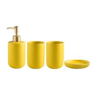 Chaoyilian Set Accessori Bagno Ceramica,Set Accessori Bagno Completo Moderno,Home Set Bagno Ceramica,Set Accessori Bagno Moderno,Kit Accessori da appoggio,per lozione,Tazze,portasapone