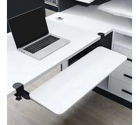 Chaoyilian Vassoio per Tastiera,Cassetto Porta Tastiera sotto Scrivania,Vassoio Tastiera Estraibile sotto Scrivania,Fissaggio Facile,Risparmiare Spazio,per Scrivania E Tavolo Pc