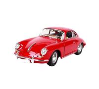 CHAOYINGS Modello di auto in metallo pressofuso in lega 1:24 per Porsche 356B 1961(Red)