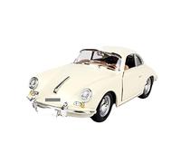 CHAOYINGS Modello di auto in metallo pressofuso in lega 1:24 per Porsche 356B 1961(White)