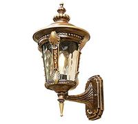 ChaoZan Applique da parete Lanterna antico vintage stile rustico 230v E27 impermeabile IP55 perfetta per esterni cortile, balcone e giardino portico Padiglione terrazza,lampada a muro（ no Lampadina）