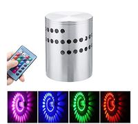 ChaoZan La lampada di Muro condotta da spirale di RGB Applique da Parete Lampada Da Muro LED Moderna, Lampada Dimmable 3W, mini Plafoniera per Camera da letto soggiorno corridoio bar ristorante