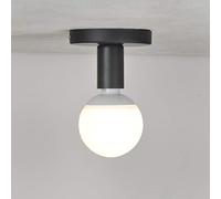 ChaoZan Lampada da Soffitto Vintage Edison E27 Retrò, Nero, 12 cm x 10 cm, Per Camera da Letto, Soggiorno, Sala da Pranzo, Corridoio