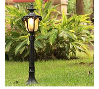 ChaoZan Lampione da Esterno 1-Luce Altezza 80 cm- Illuminazione Giardino Design Classico- Lampione Vintage Alluminio Pressofuso - Illuminazione ingresso/cortile/padiglione