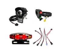 CHAOZHU EBKE 24V 36V 48V 52V luce anteriore posteriore segnale di svolta Brakelight Set per bicicletta stradale pieghevole della città di montagna Ebike bicicletta elettrica (Default)