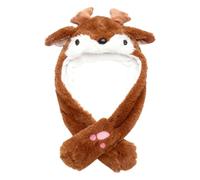Chapeau à Oreilles Mobiles - Coiffe Peluche Noël Animée | Chapeau Mignon Oreilles Animées | Accessoire Déguisement pour Créateurs Contenu Fêtes Festivals Événements Vidéo