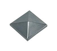 Chapeau de pilier carré en acier - 120 x 120 mm