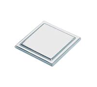 Chapeau de pilier carré plat en acier - 120 x 120 mm
