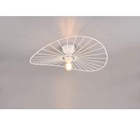CHAPEAU PLAFONIERA METALLO BIANCO D.60CM 1 LUCE ATTACO E27