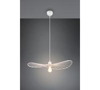 CHAPEAU SOSPENSIONE METALLO BIANCO D.60CM 1 LUCE ATTACO E27
