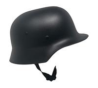 Chapeau Tribe Costume da Casco dell'esercito tedesco in plastica della seconda guerra mondiale M35 per adulti, in schiuma elastica, taglia unica, nero