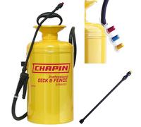Chapin 30600 - Spruzzatore Professionale Tri-Poxy in Acciaio da 2 galloni, per detergenti e Macchie Trasparenti e sigillanti, Giallo/Rosso
