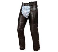 Chaps Pantaloni Western Pelle Moto Custom Chopper Chiusura Zip Laterale