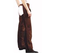 Chaps western in pelle scamosciata con zip Lakota