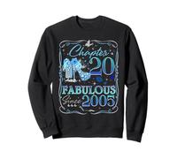 Chapter 20 Fabulous Since 2005 Diamond Heels 20th Birthday Felpa