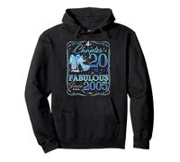 Chapter 20 Fabulous Since 2005 Diamond Heels 20th Birthday Felpa con Cappuccio