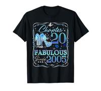 Chapter 20 Fabulous Since 2005 Diamond Heels 20th Birthday Maglietta