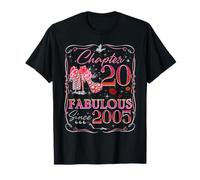 Chapter 20 Fabulous Since 2005 Diamond Heels 20th Birthday Maglietta