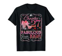 Chapter 27 Fabulous Since 1998 Diamond Heels 27th Birthday Maglietta