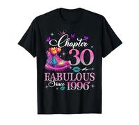 Chapter 30 Fabulous Since 1996 30th Birthday Women Girls Maglietta