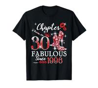 Chapter 30 Fabulous Since 1996 30th Birthday Women Girls Maglietta