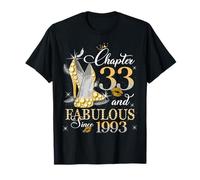 Chapter 33 Fabulous EST 1993 33rd Birthday Queen Diamond Maglietta