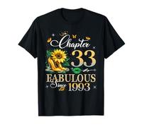 Chapter 33 Fabulous Since 1993 33rd Birthday Women Girls Maglietta