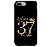 Chapter 37 Fabulous EST 1989 37th Birthday Queen Diamond Custodia per iPhone 7 Plus/8 Plus