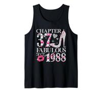 Chapter 37 Fabulous Since 1988 Diamond Heels 37th Birthday Canotta