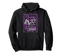 Chapter 37 Fabulous Since 1988 Diamond Heels 37th Birthday Felpa con Cappuccio