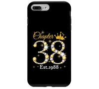 Chapter 38 Fabulous EST 1988 38th Birthday Queen Diamond Custodia per iPhone 7 Plus/8 Plus