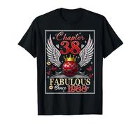 Chapter 38 Fabulous EST. 1988 Disco Ball 38th Birthday Women Maglietta