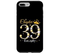 Chapter 39 Fabulous EST 1987 39th Birthday Queen Diamond Custodia per iPhone 7 Plus/8 Plus