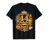 Chapter 44 Fabulous Since 1982 44th Birthday Women Girls Maglietta