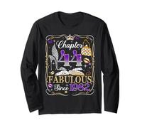 Chapter 44 Fabulous Since 1982 High Heel 44th Birthday Women Maglia a Manica