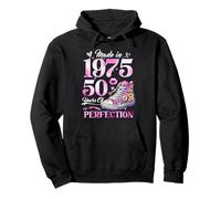 Chapter 50 EST 1975 50 Years Old Gifts 50th Birthday Queen Felpa con Cappuccio