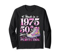 Chapter 50 EST 1975 50 Years Old Gifts 50th Birthday Queen Maglia a Manica